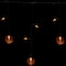 25ct. Jack-o'-Lantern Orange LED Curtain Icicle String Lights